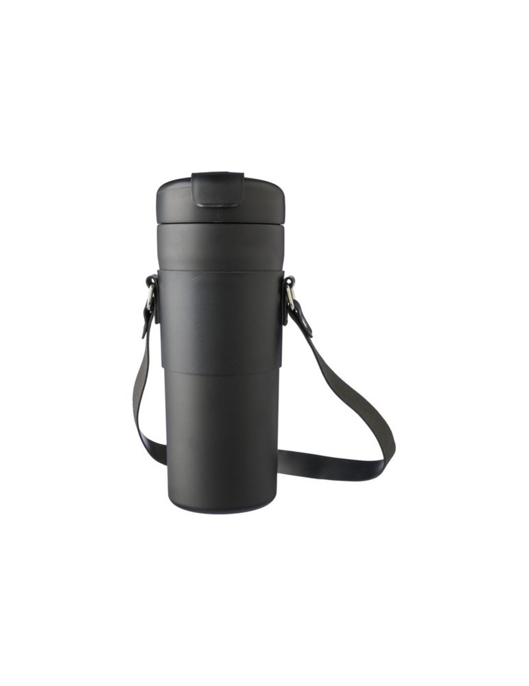 Gourde isotherme publicitaire de 730 ml en acier inoxydable Kelvin Matières : acier inoxydable Couleurs : noir