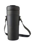 Gourde isotherme publicitaire de 730 ml en acier inoxydable Kelvin Matières : acier inoxydable Couleurs : noir