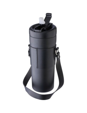 Gourde isotherme publicitaire de 730 ml en acier inoxydable Kelvin Matières : acier inoxydable Couleurs : noir cadeau entreprise