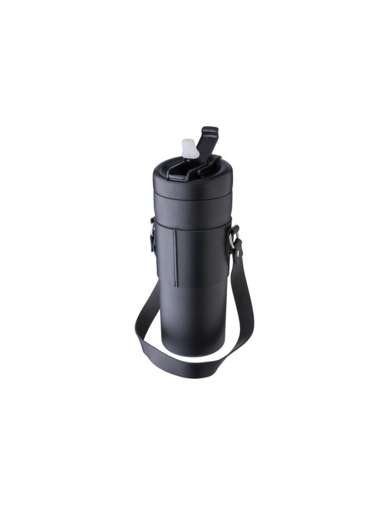 Gourde isotherme publicitaire de 730 ml en acier inoxydable Kelvin Matières : acier inoxydable Couleurs : noir cadeau entreprise
