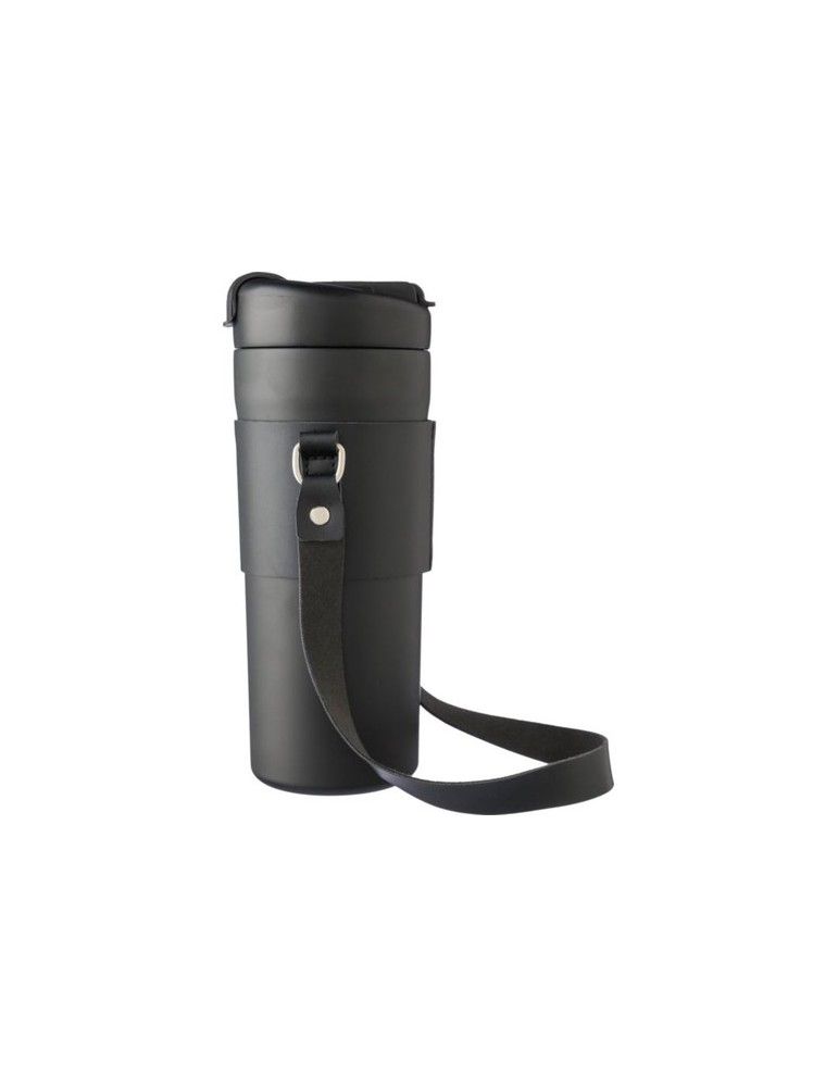 Gourde isotherme publicitaire de 730 ml en acier inoxydable Kelvin Matières : acier inoxydable Couleurs : noir marquage laser ul