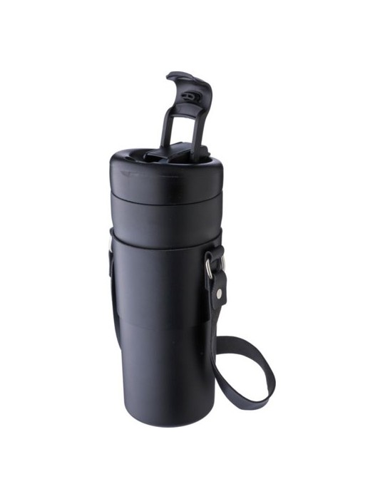 Gourde isotherme publicitaire de 730 ml en acier inoxydable Kelvin Matières : acier inoxydable Couleurs : noir objet promotionne