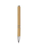 Stylo bille publicitaire en bambou et plastique Deborah Matières : bambou Couleurs : brun personnalisable avec votre logo