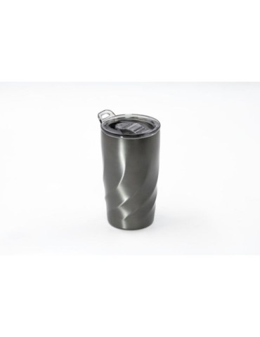Mug nomade publicitaire  Vortex Calix Brandcharger Matières : acier inoxydable Couleurs : gun livraison express 24h 48h