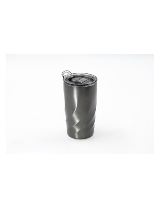 Mug nomade publicitaire  Vortex Calix Brandcharger Matières : acier inoxydable Couleurs : gun livraison express 24h 48h