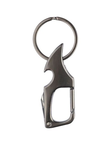 Porte-clés mousqueton en métal personnalisé Bella Matières : métal Couleurs : gun