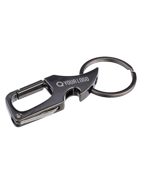 Porte-clés mousqueton en métal Bella