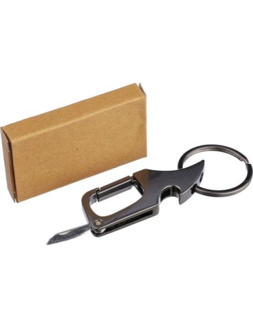 Porte-clés mousqueton en métal personnalisé Bella Matières : métal Couleurs : gun livraison express 24h 48h
