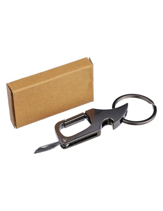 Porte-clés mousqueton en métal Bella