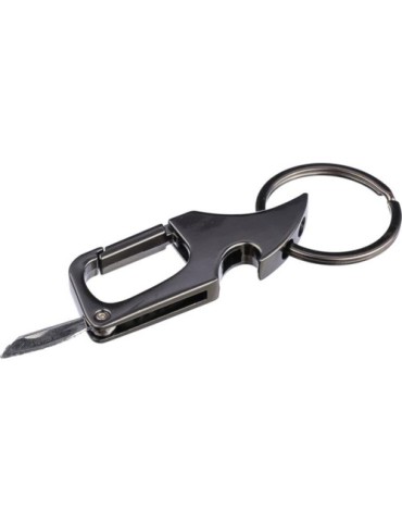Porte-clés mousqueton en métal personnalisé Bella Matières : métal Couleurs : gun objet promotionnel éco-responsable