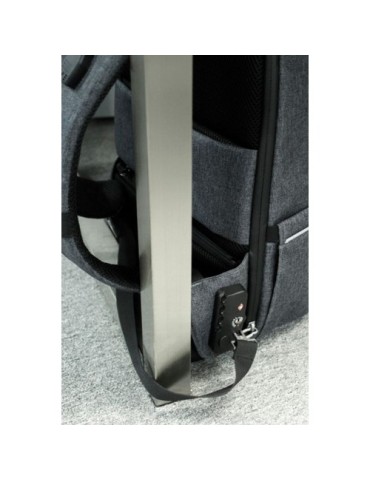 Sac à dos publicitaire personnalisé Brandcharger Phantom Matières : polyester Couleurs : gris marquage couleur éclatante