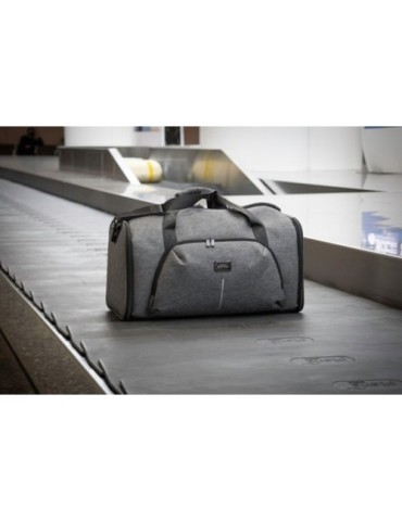 Sac de voyage publicitaire personnalisé Voyager Brandcharger Matières : polyester Couleurs : gris 2