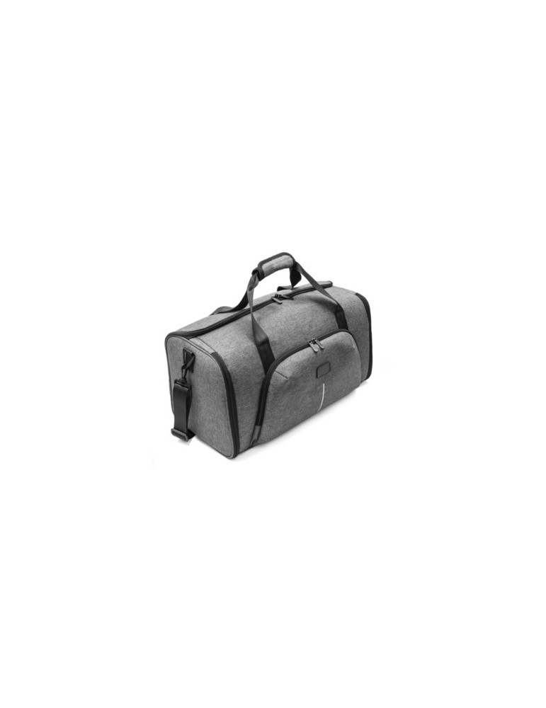 Sac de voyage publicitaire personnalisé Voyager Brandcharger Matières : polyester Couleurs : gris goodies publicitaire événement