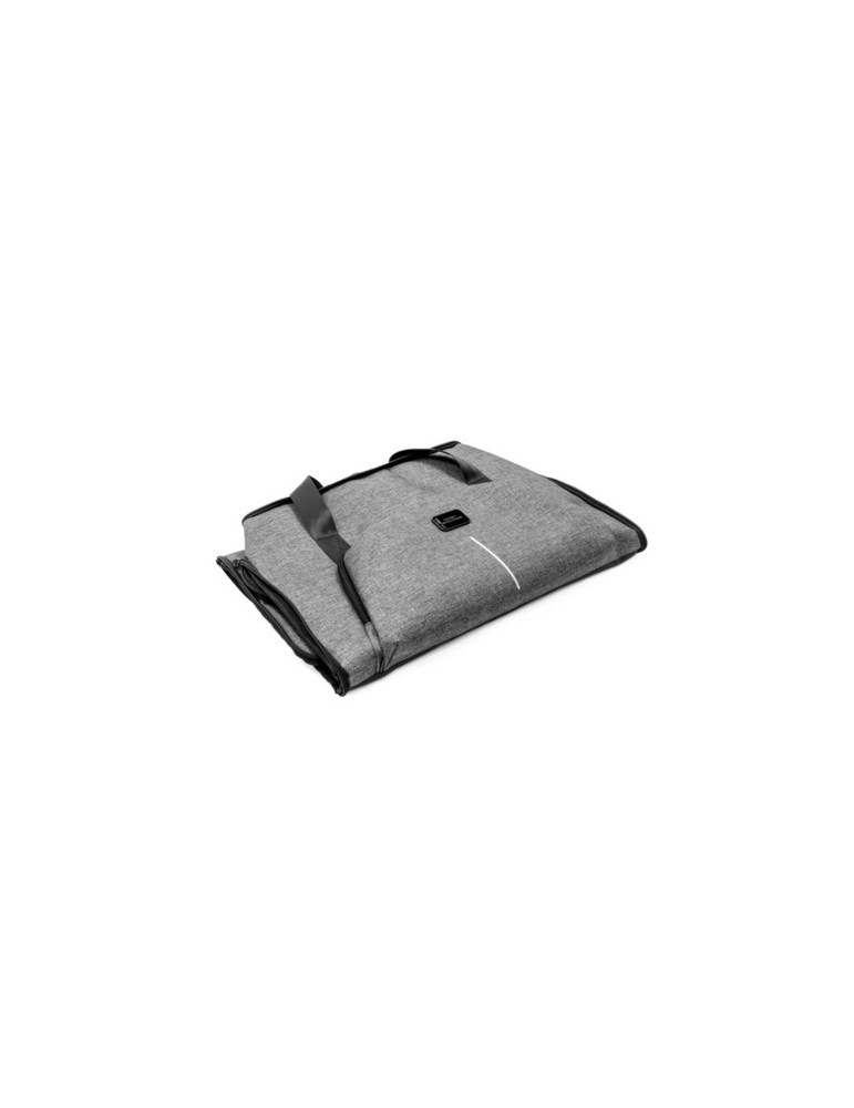 Sac de voyage publicitaire personnalisé Voyager Brandcharger Matières : polyester Couleurs : gris impression haute définition
