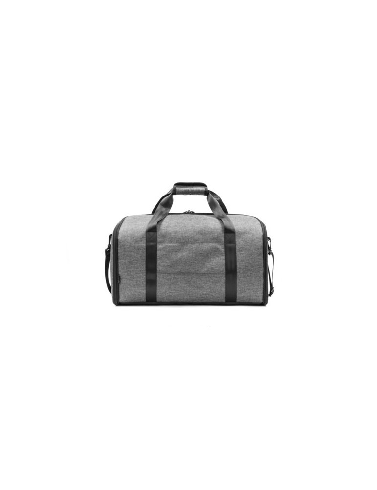 Sac de voyage publicitaire personnalisé Voyager Brandcharger Matières : polyester Couleurs : gris livraison express 24h 48h
