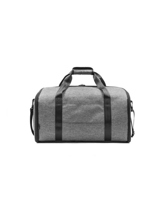 Sac de voyage publicitaire personnalisé Voyager Brandcharger Matières : polyester Couleurs : gris livraison express 24h 48h