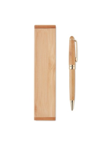 Stylo bille coffret bambou ETNA
