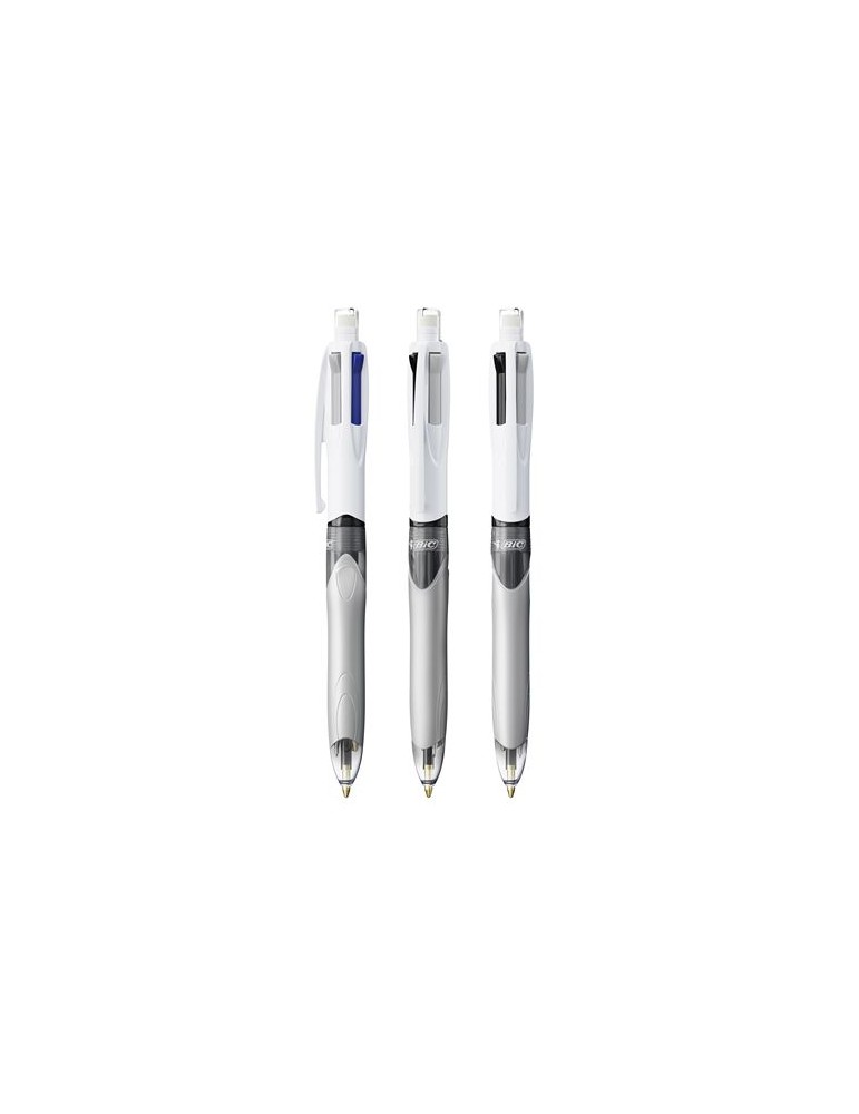 Stylo Bille Publicitaire 4 Couleurs 3+1HB BIC® Matières : plastique Couleurs : blanc personnalisable avec votre logo
