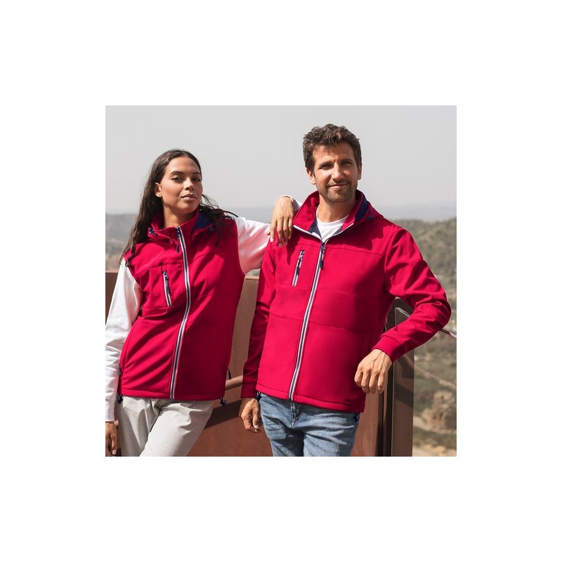 Veste Softshell Personnalisée Confortable et Stylée Grechel pas cher Matières : polyester Taille textile : S Couleurs : noir cad