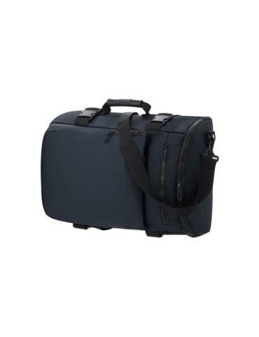 Sac à Dos Publicitaire Éco-responsable Rigan Matières : PU Couleurs : bleu marine objet publicitaire robuste
