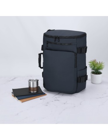 Sac à Dos Publicitaire Éco-responsable Rigan Matières : PU Couleurs : gris objet publicitaire robuste