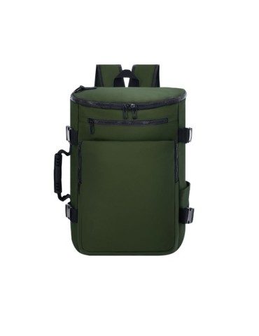 Sac à Dos Publicitaire Éco-responsable Rigan Matières : PU Couleurs : noir objet promo petit budget
