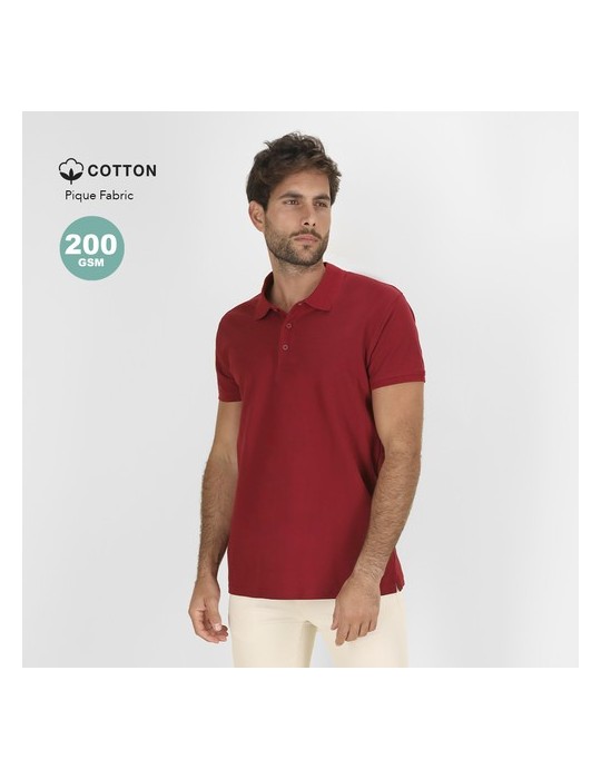 Polo adulte personnalisable couleur Chaplin Matières : coton Taille textile : L Couleurs : bleu livraison express 24h 48h