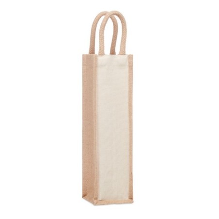 Sac en jute  pour bouteille personnalisable - CAMPO DI VINO Matières : jute Couleurs : beige
