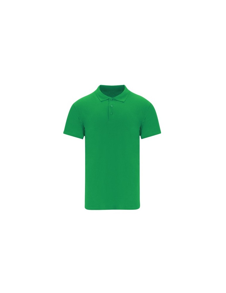 Polo adulte personnalisable couleur Chaplin Matières : coton Taille textile : L Couleurs : vert impression logo haute qualité