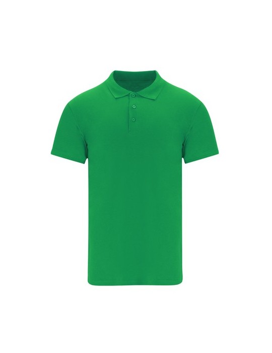 Polo adulte personnalisable couleur Chaplin Matières : coton Taille textile : L Couleurs : vert impression logo haute qualité