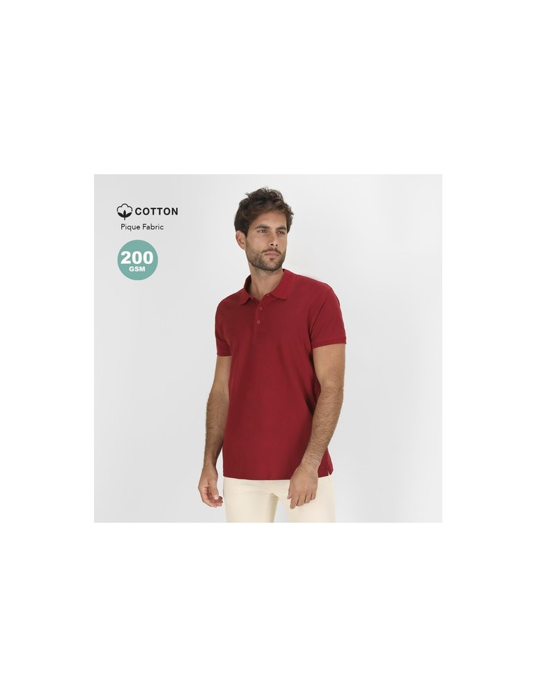 Polo adulte personnalisable couleur Chaplin Matières : coton Taille textile : L Couleurs : vert objet promo petit budget