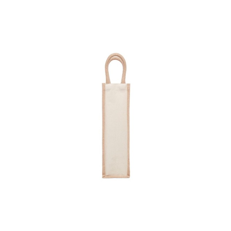 Sac en jute  pour bouteille personnalisable - CAMPO DI VINO Matières : jute Couleurs : beige goodies publicitaire événementiel