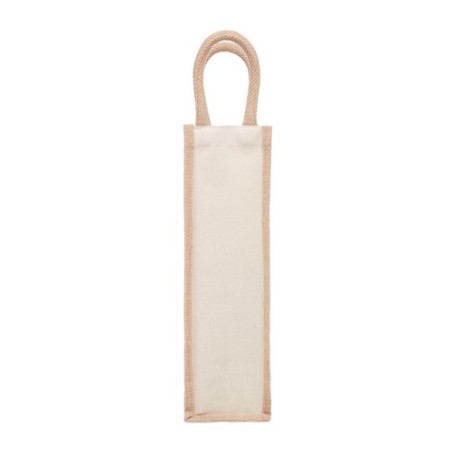 Sac en jute  pour bouteille personnalisable - CAMPO DI VINO Matières : jute Couleurs : beige goodies publicitaire événementiel