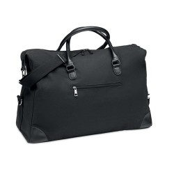 Sac week-end en toile 340gr/m² personnalisé - MONACO Matières : coton Couleurs : noir