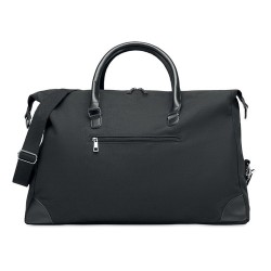 Sac week-end en toile 340gr/m² personnalisé - MONACO Matières : coton Couleurs : noir 2