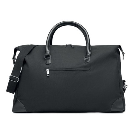 Sac week-end en toile 340gr/m² personnalisé - MONACO Matières : coton Couleurs : noir personnalisable avec votre logo