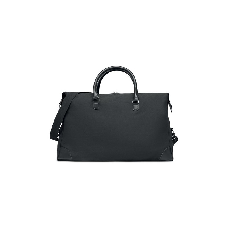 Sac week-end en toile 340gr/m² personnalisé - MONACO Matières : coton Couleurs : noir goodies publicitaire événementiel
