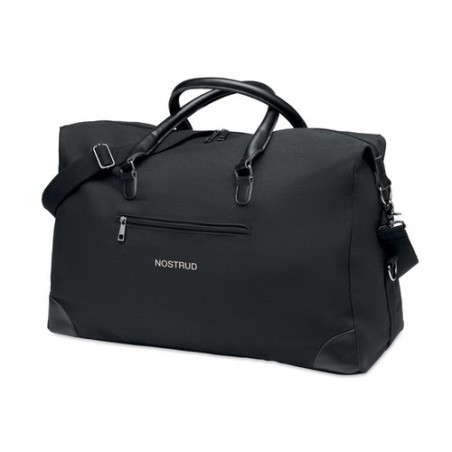 Sac week-end en toile 340gr/m² personnalisé - MONACO Matières : coton Couleurs : noir impression haute définition