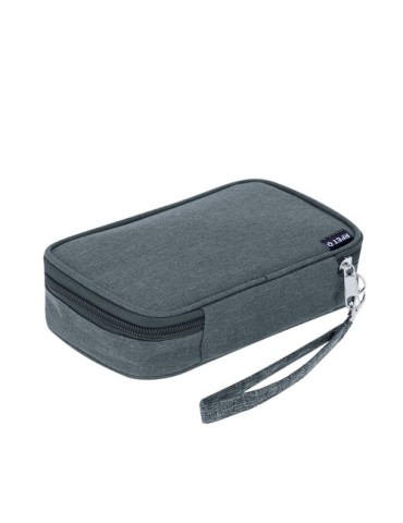 Trousse organisatrice personnalisée  Zimmer Couleurs : gris Matières : polyester recyclé cadeau entreprise pas cher