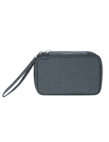 Trousse organisatrice personnalisée  Zimmer Couleurs : gris Matières : polyester recyclé goodies personnalisé en stock
