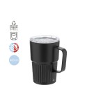 Tasse thermique personnalisée en acier inoxydable - Finbar Couleurs : blanc Matières : acier inoxydable recyclé impression haute