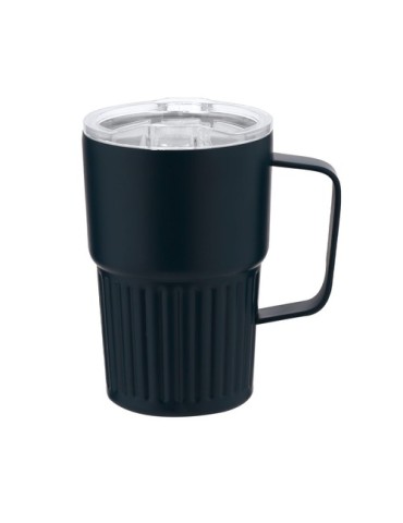 Tasse thermique personnalisée en acier inoxydable - Finbar Couleurs : blanc Matières : acier inoxydable recyclé cadeau entrepris