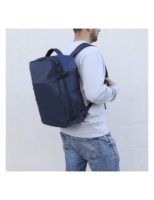 Sac à dos publicitaire personnalisé Hinkle Matières : polyester Couleurs : bleu marine goodies entreprise design