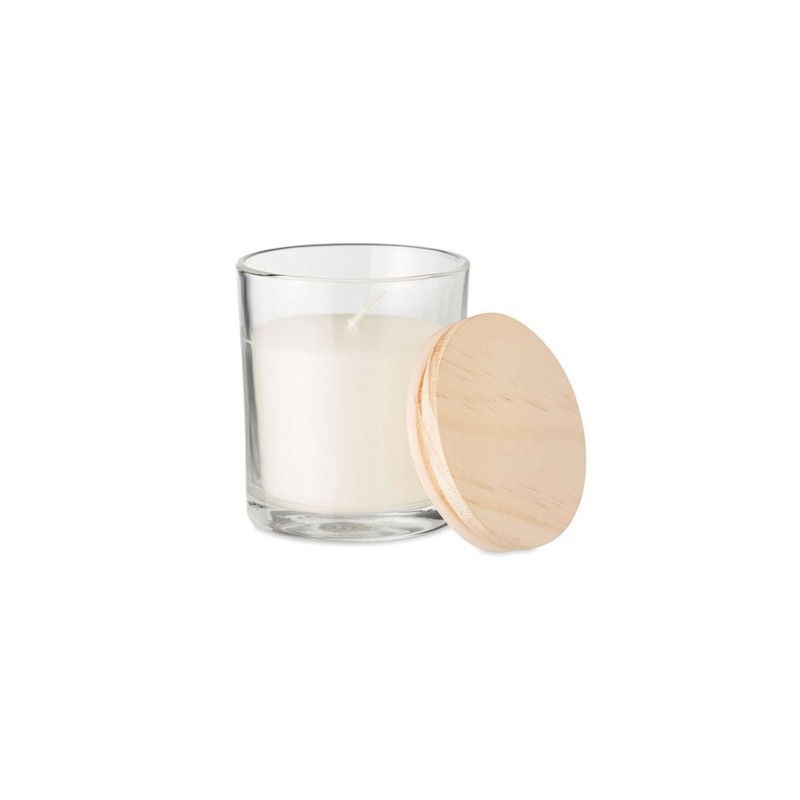 Bougie parfumée  à la vanille - ANCIENT Matières : cire Couleurs : transparent cadeau entreprise pas cher