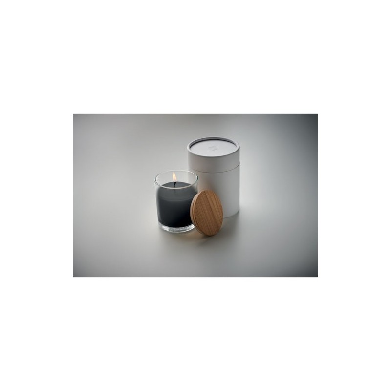 Bougie parfumée  à la vanille - ANCIENT Matières : cire Couleurs : noir objet promotionnel éco-responsable