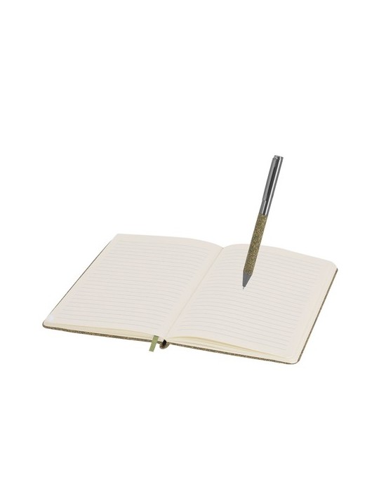 Set Publicitaire d'Outils Éco-responsables Malcon Couleurs : vert Matières : déchets de feuilles de thé impression haute définit