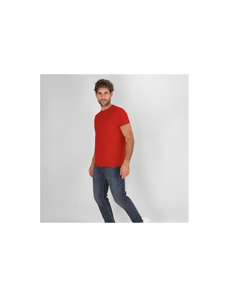 T-Shirt Publicitaire Adulte Couleur Perkins Matières : coton Taille textile : M Couleurs : jaune cadeau collaborateur premium