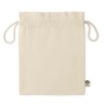 Sac cadeau  en coton biologique medium - AMBER Matières : coton Couleurs : beige cadeau entreprise pas cher