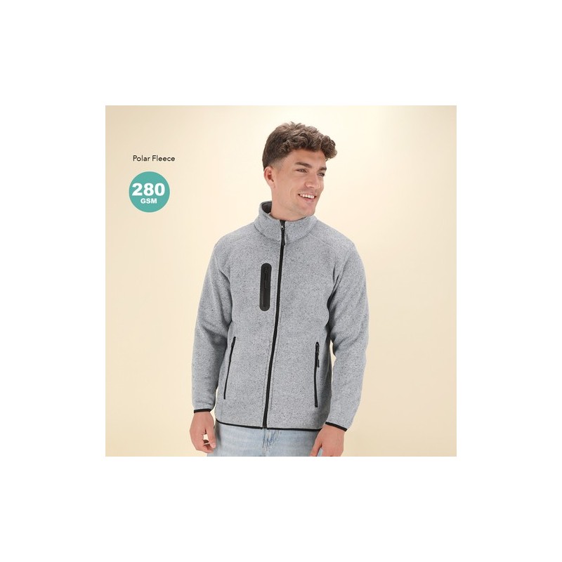 Veste de Sport Personnalisée Élégante et Confortable - Blossom Matières : polaire Taille textile : S Couleurs : gris foncé livra