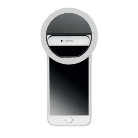 Lampe portable personnalisée pour selfie - HELIE Matières : polystyrène (PS) Couleurs : noir personnalisable avec votre logo